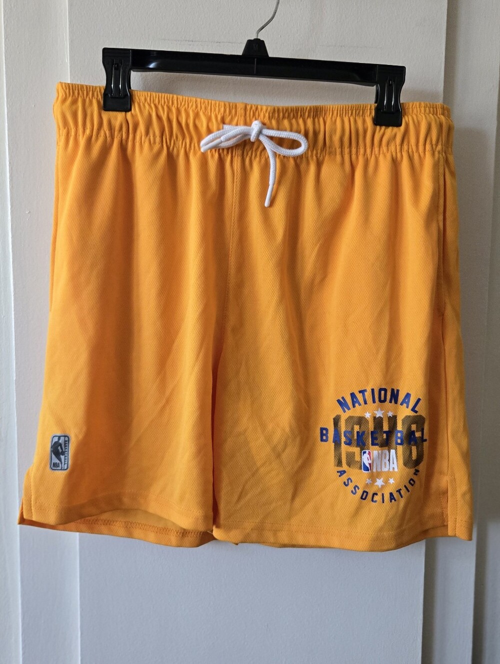 NBA Yellow National Basketball Association Men’s Athletic Shorts